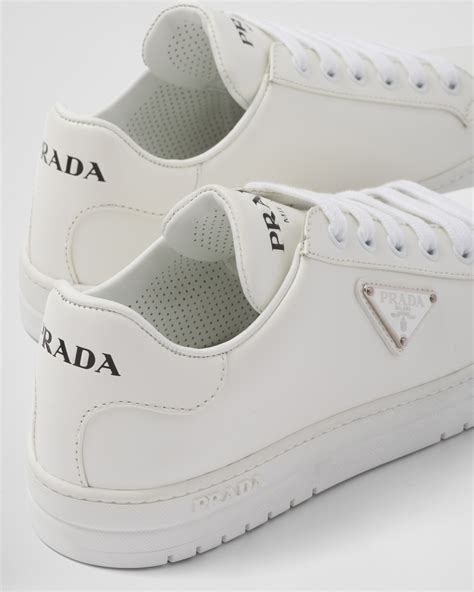 prada sneakers ssense|Prada: White Downtown Sneakers .